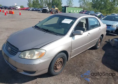 2003 Toyota Corolla Le from USA, damaged, VIN 1NXBR32E43Z150436